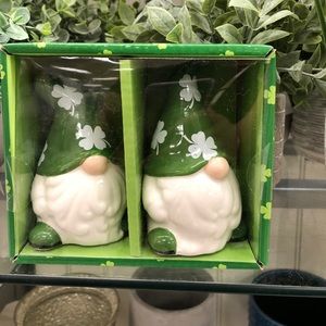 St Patrick’s day gnome salt and pepper shakers